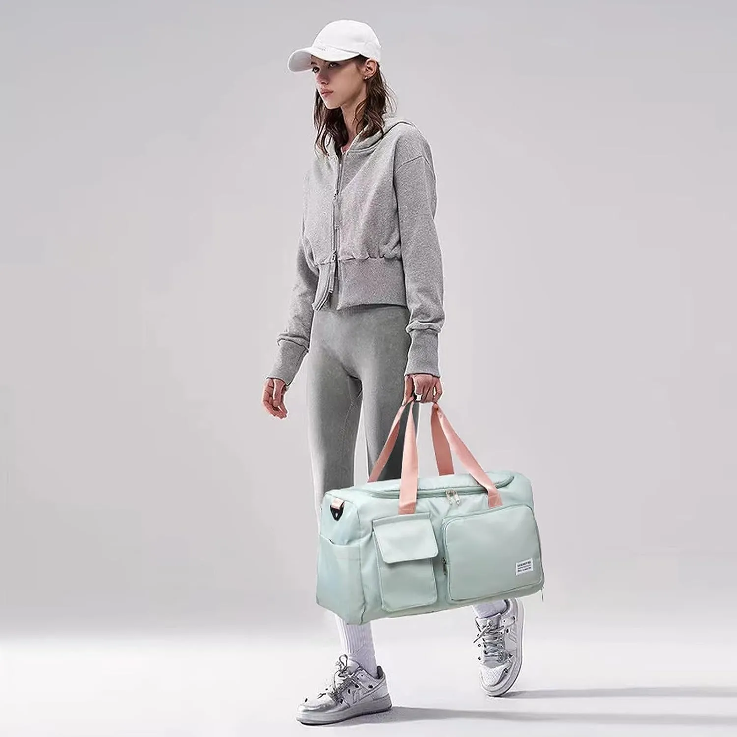 - Shoe for Price-busting Exclusive options Gym Women's Bag Travel Weekend Stylish Adventures Duffle Versatile Compartment with Bag