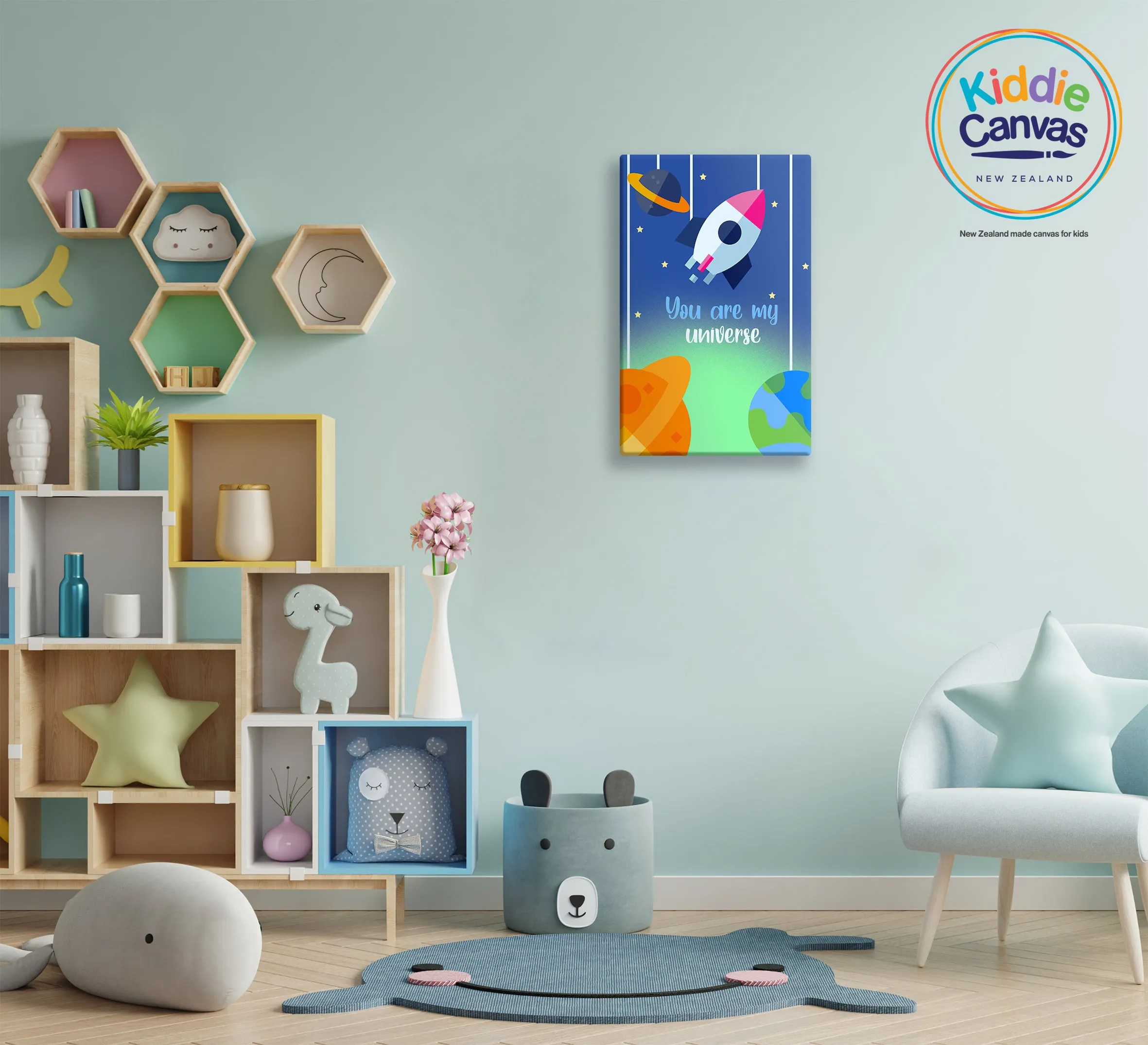 1. Rocket artwork - KIDS CANVAS -  by Arts of Hero