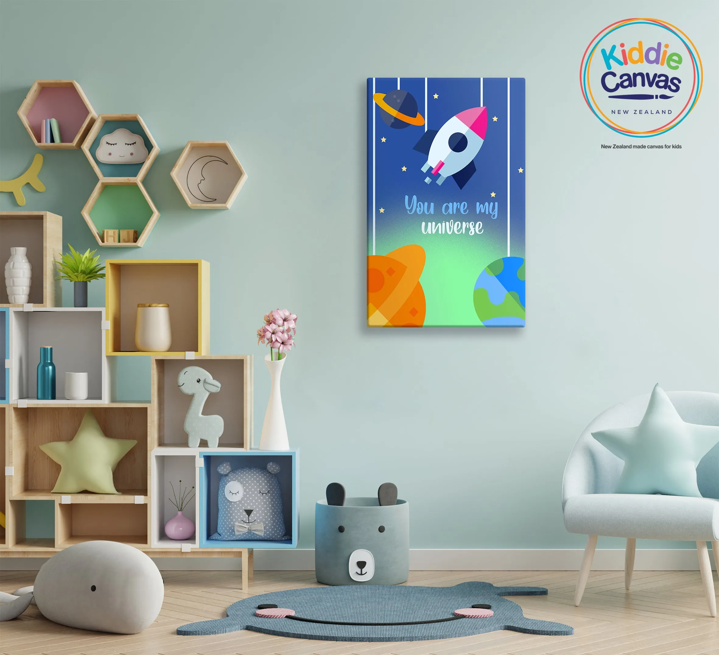 1. Rocket artwork - KIDS CANVAS -  by Arts of Hero