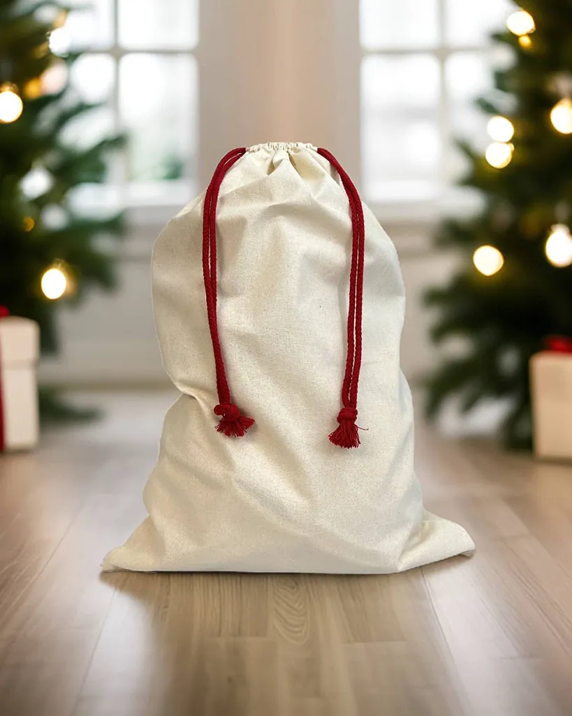 10 ct Wholesale 24 in Cotton Laundry Bags / Santa Sacks - By Pack
