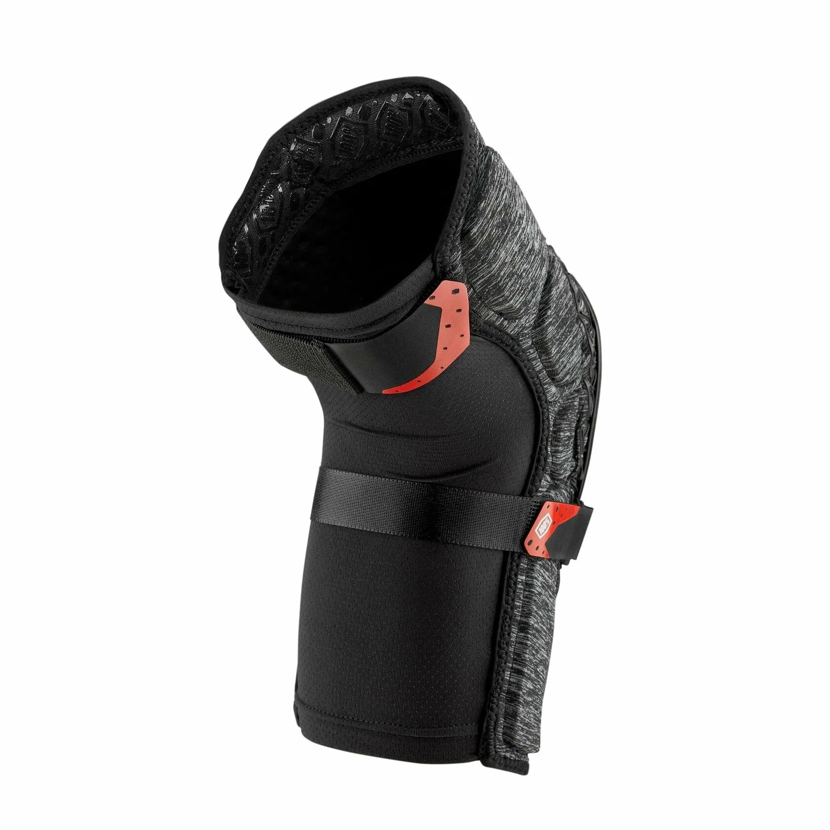 100% SURPASS KNEE GUARDS GREY HEATHER/BLACK LG 70009-00007