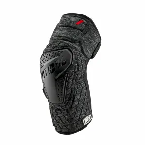 100% SURPASS KNEE GUARDS GREY HEATHER/BLACK LG 70009-00007