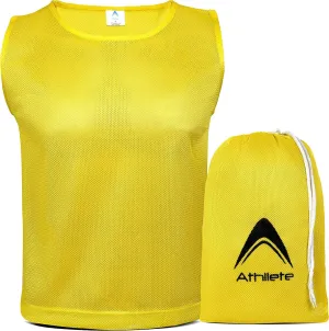 12 pcs Duramesh Pinnies/Scrimmage Vest - Kids Youth and Adult Pinnies, Numbered Penny Jerseys for Soccer