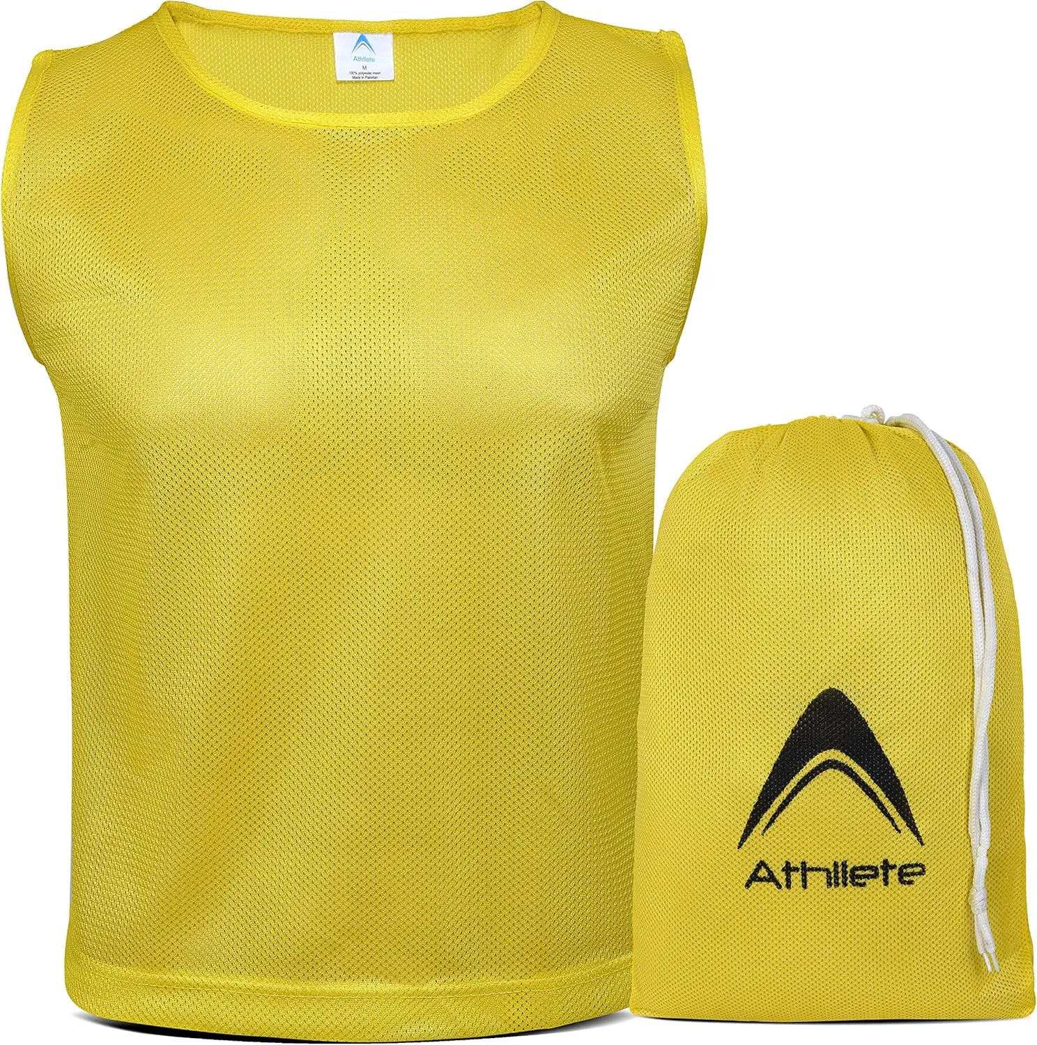 12 pcs Duramesh Pinnies/Scrimmage Vest - Kids Youth and Adult Pinnies, Numbered Penny Jerseys for Soccer