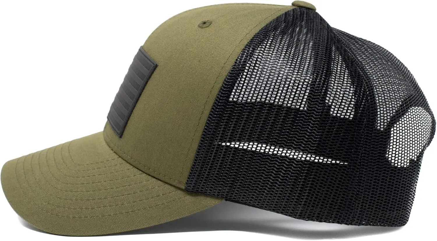 13 STRIPES American Flag Hat – Leather Patch Mesh Back Snapback Hat for Men & Women USA Flag Trucker Hat, Casual Unisex Hat