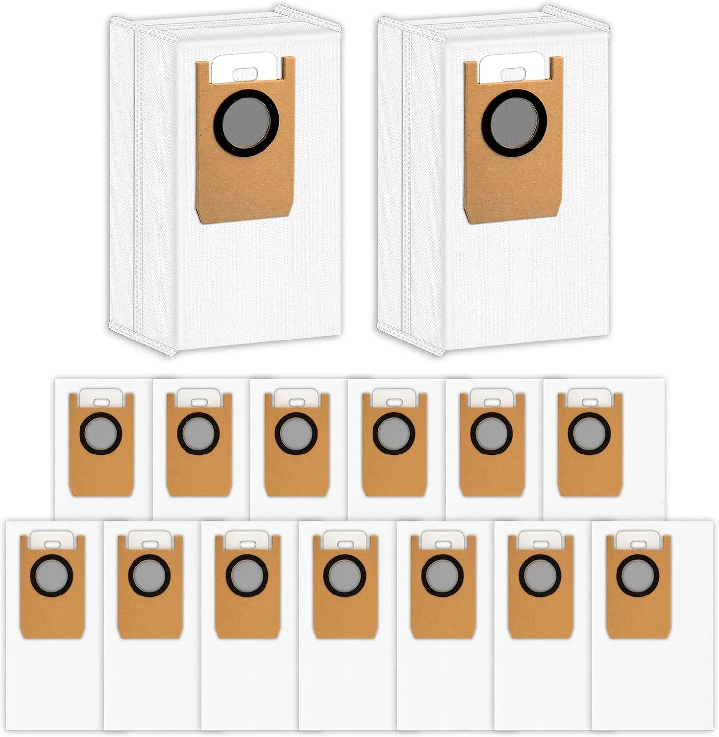 (15 Pack) Omni S1 Pro Replacement Dust Bags Compatible With Eufy Robot Vacuum Omni S1 Pro Self Empty Station, Filter Bags for Robot Vacuum