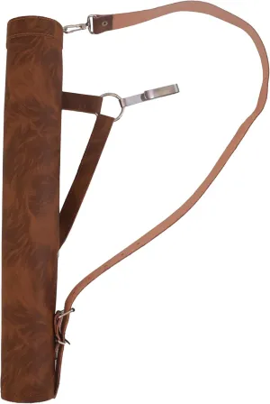 18"" Archery Quivers for Hunting- Back and Side Leather Quiver for Arrows-Quivers for Adults and Professionals with Adjustable Strap, brown