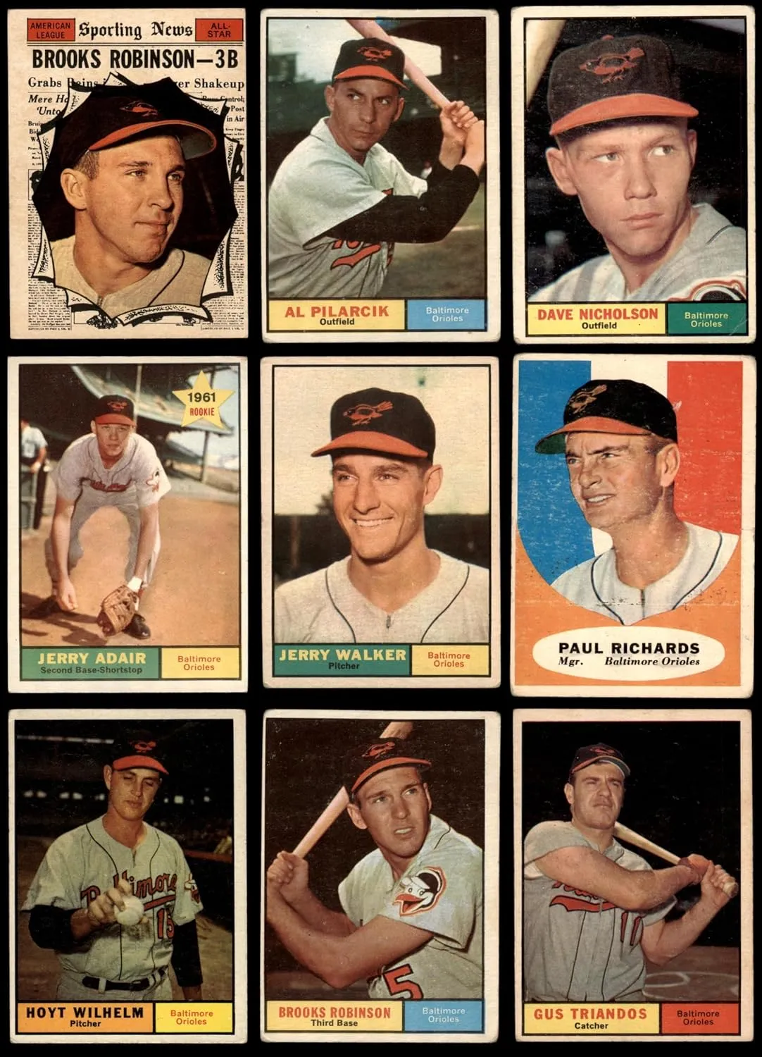 1961 Topps Baltimore Orioles Team Set Baltimore Orioles (Set) VG Orioles