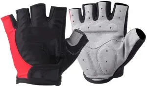 1Pair Multipurpose Gel Half Finger Cycling Gloves Anti Slip Anti Sweat Bicycle Anti Shock MTB Road Bike Sports Gloves,Red,M