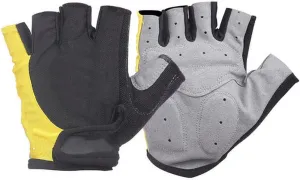 1Pair Multipurpose Gel Half Finger Cycling Gloves Anti Slip Anti Sweat Bicycle Anti Shock MTB Road Bike Sports Gloves,Yellow,XL