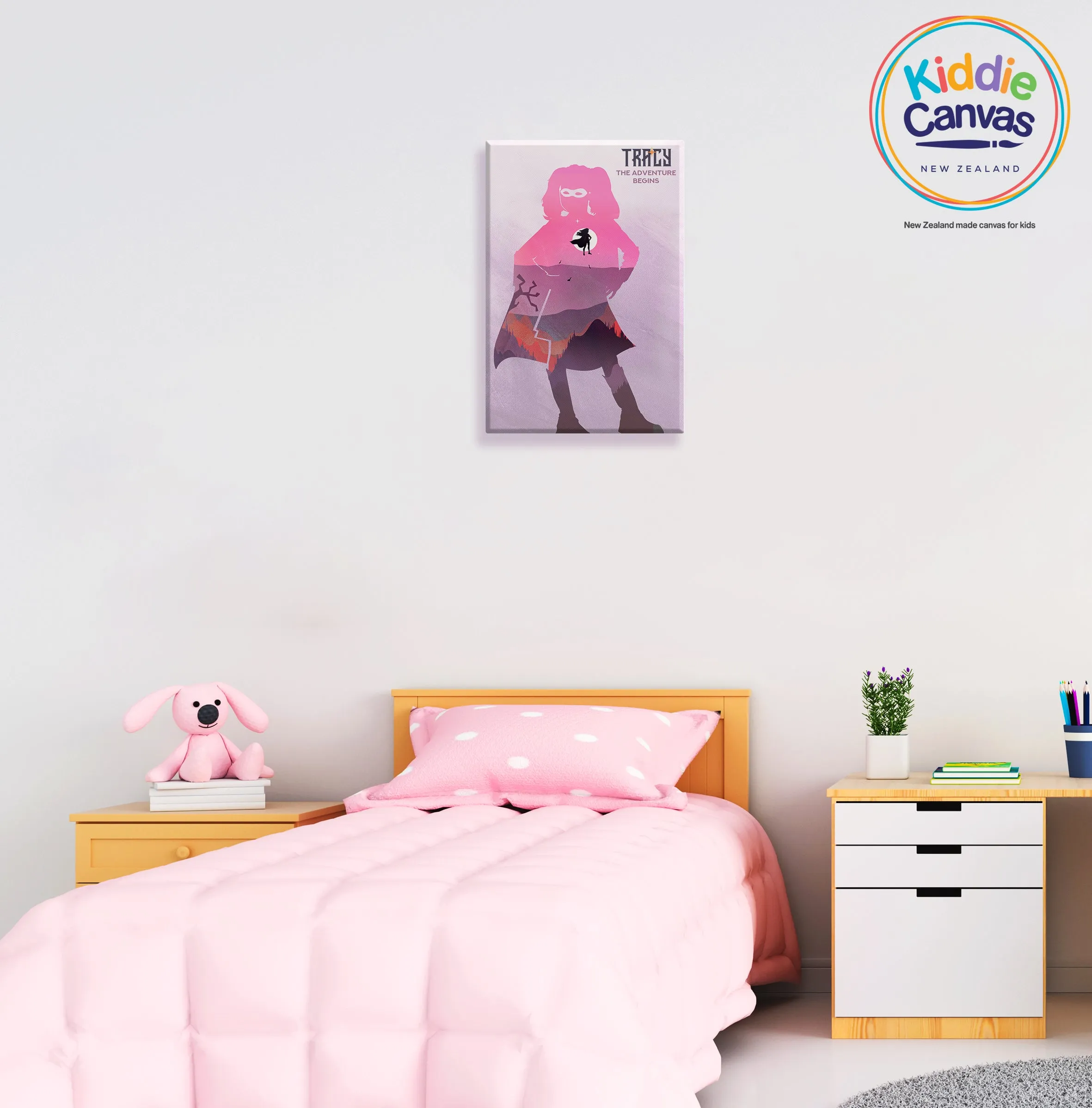 21. Superhero (personalized name only) artwork - KIDS CANVAS - by Arts of Hero