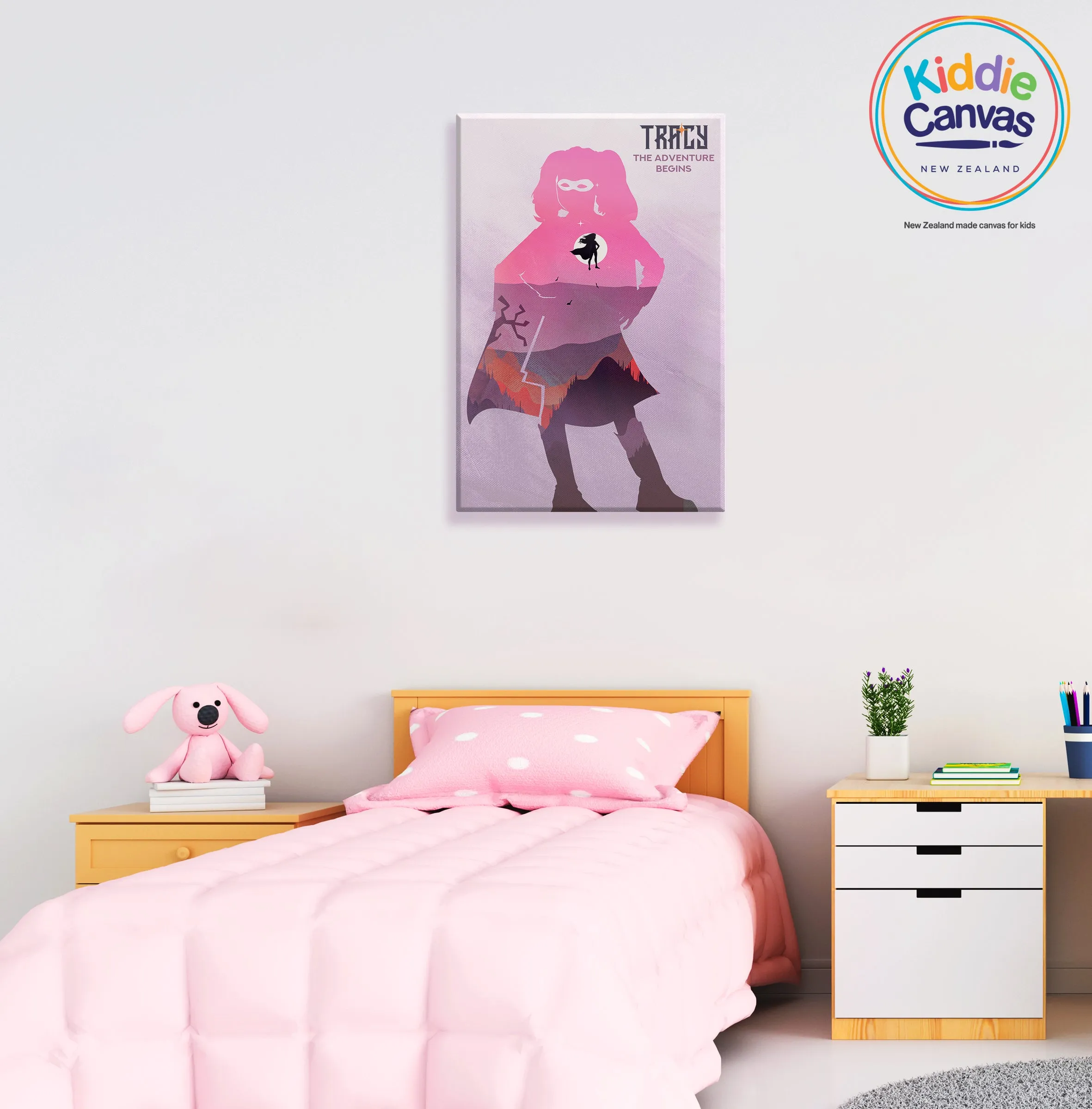 21. Superhero (personalized name only) artwork - KIDS CANVAS - by Arts of Hero