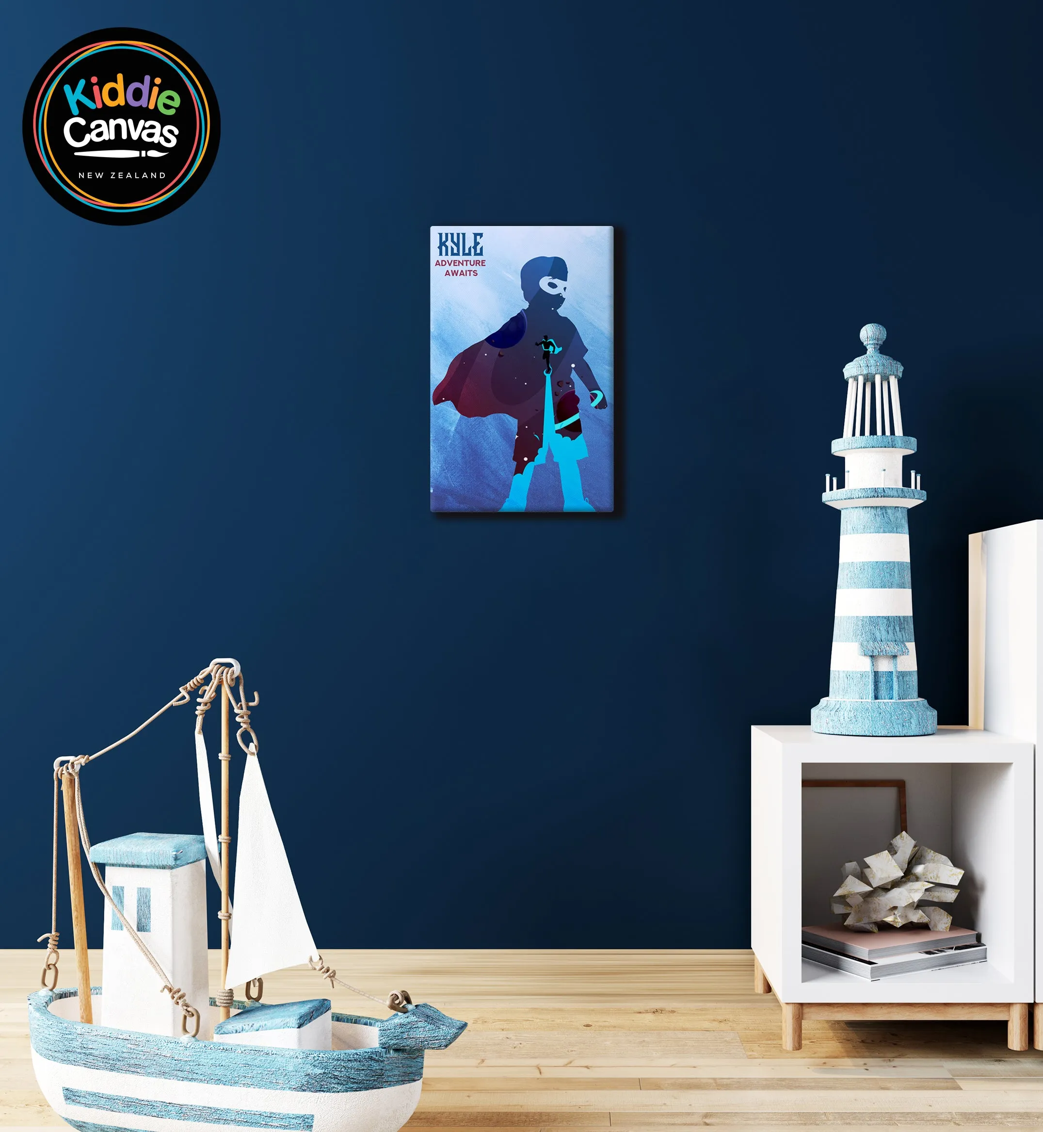 22. Superhero (personalized only name) artwork - KIDS CANVAS - by Arts of Hero