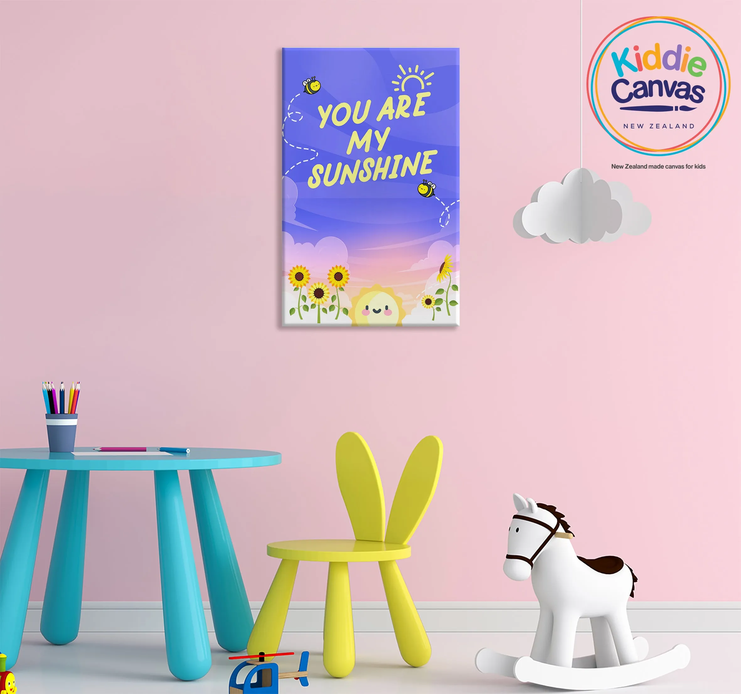 26. You are my Sunshine artwork - KIDS CANVAS - by Arts of Hero