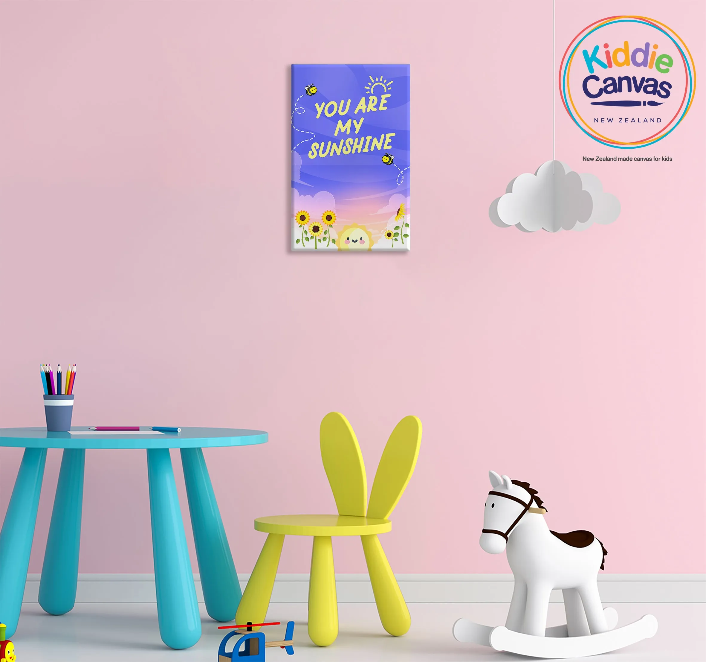 26. You are my Sunshine artwork - KIDS CANVAS - by Arts of Hero