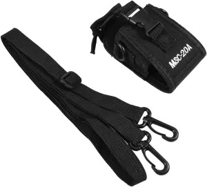 3 PCS Universal Walkie Talkie Nylon Belt Case Bag with Adjustable Shoulder Strap Two Way Radio Holder Holster Case MSC-20A for Kenwood/Motorola/HYT Two-Way Radio