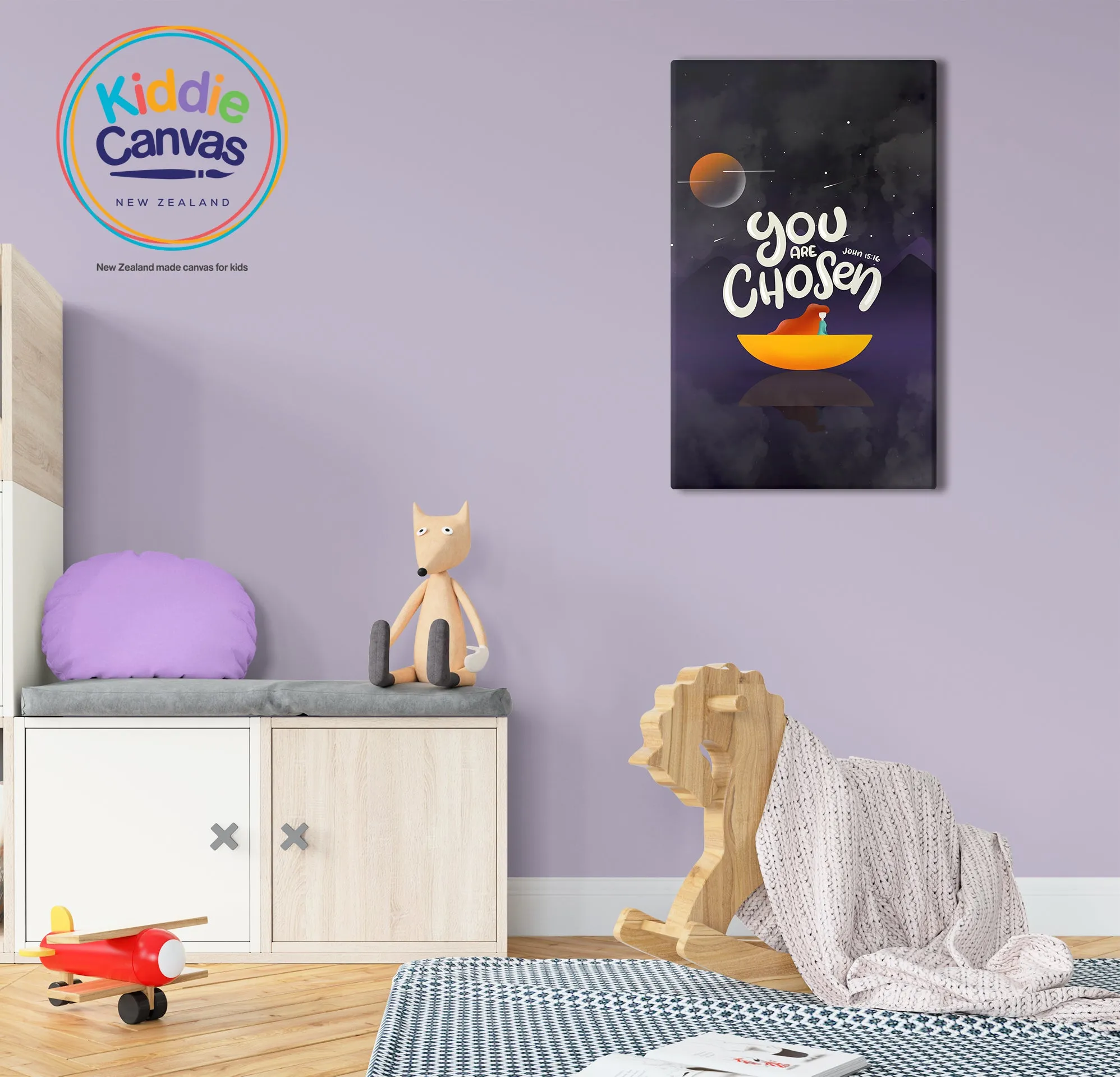 34. You Are Chosen (John 15:16) artwork - KIDS CANVAS - by Nynja
