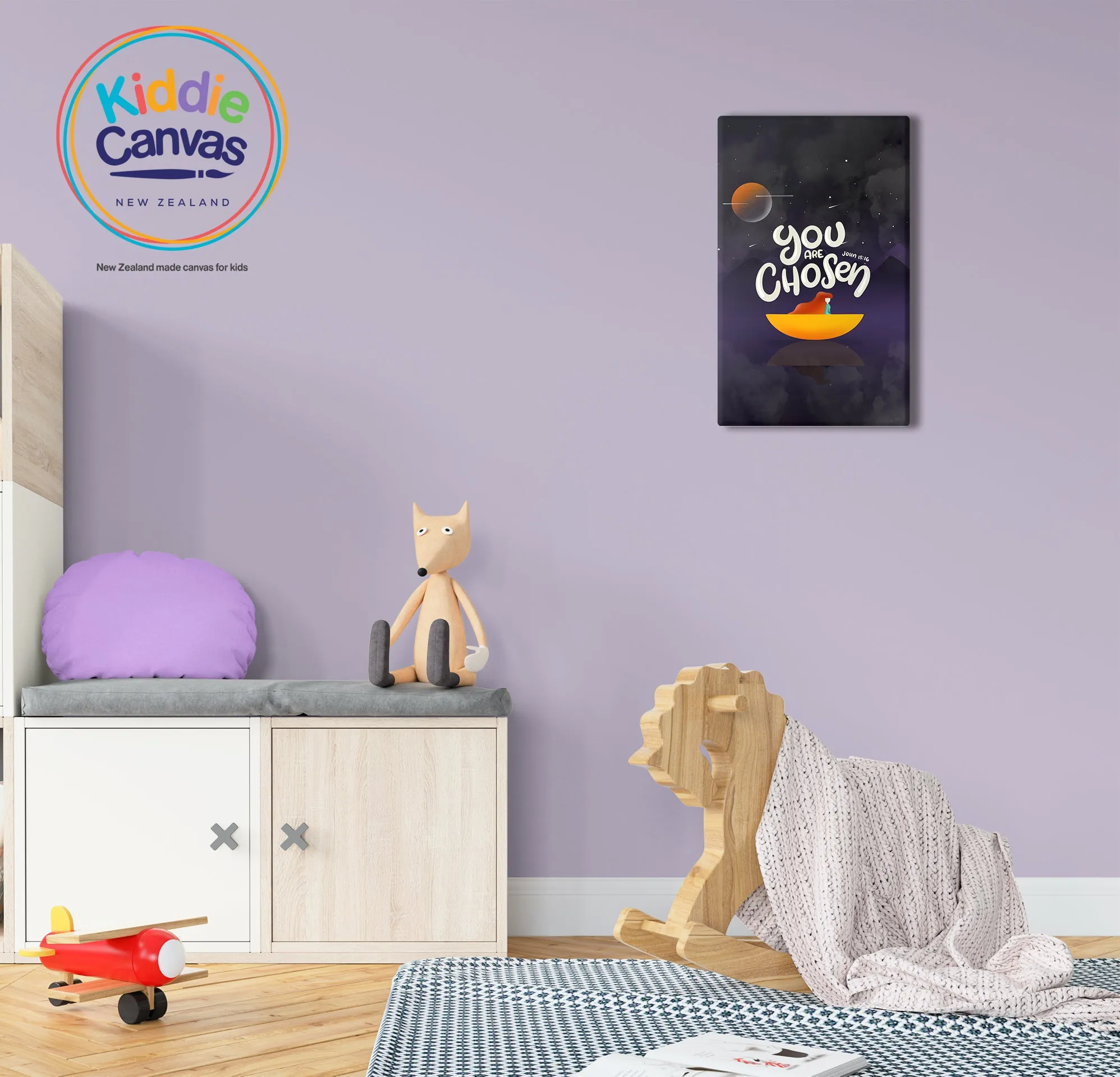 34. You Are Chosen (John 15:16) artwork - KIDS CANVAS - by Nynja