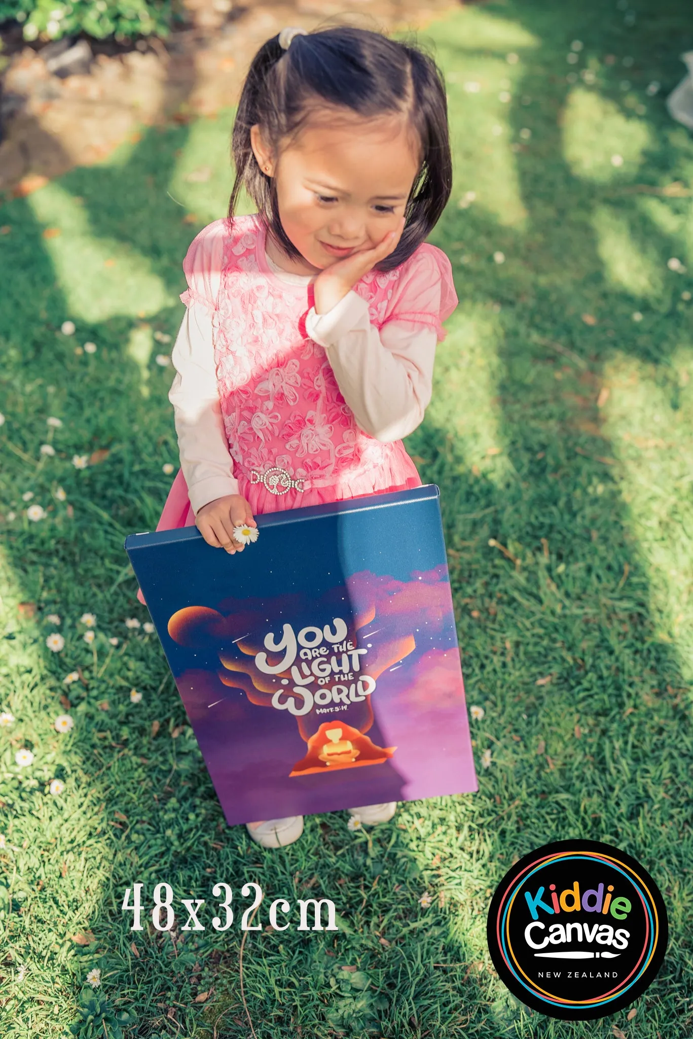 36. You Are The Light Of The World (Matt 5:14) artwork - KIDS CANVAS - by Nynja