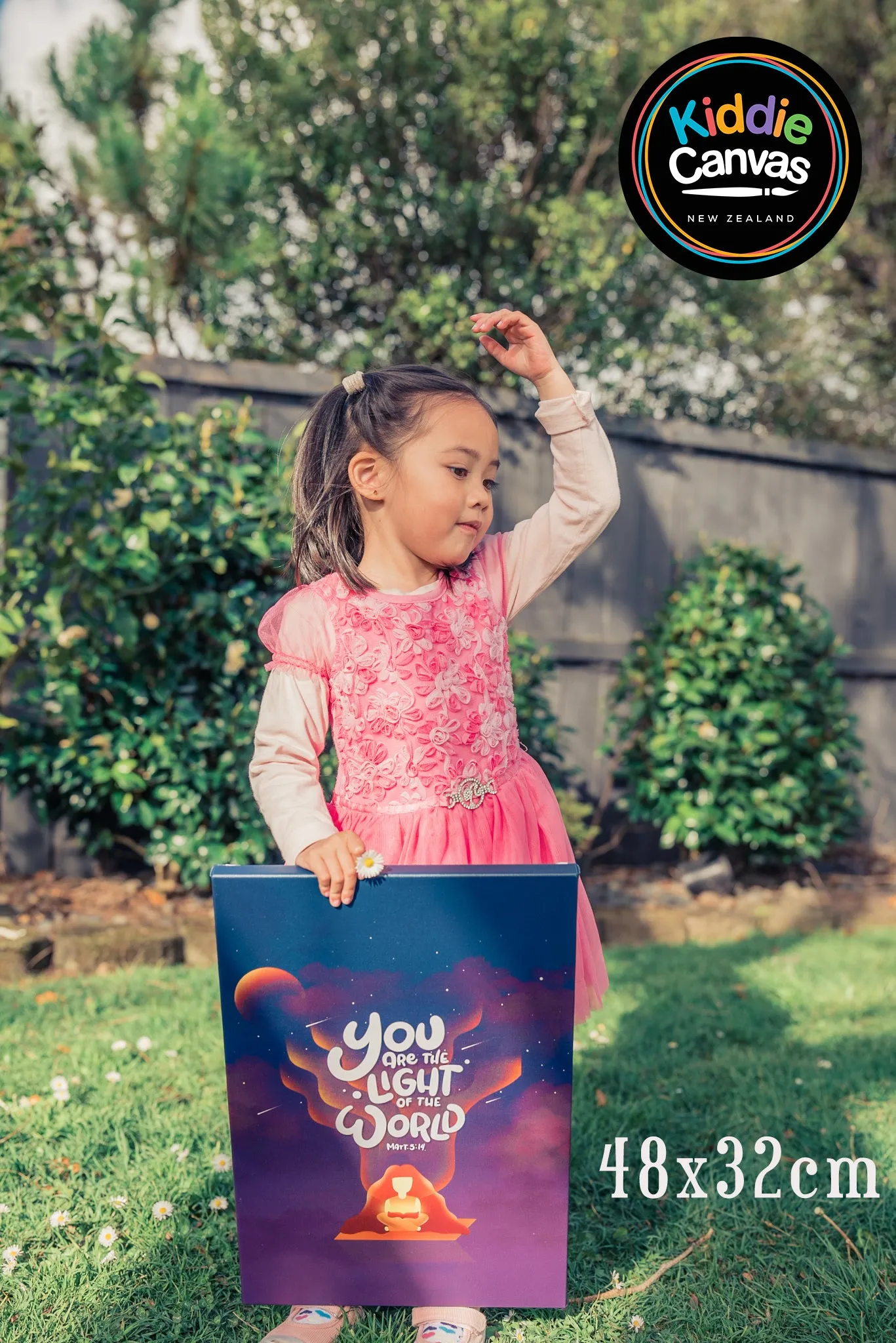 36. You Are The Light Of The World (Matt 5:14) artwork - KIDS CANVAS - by Nynja