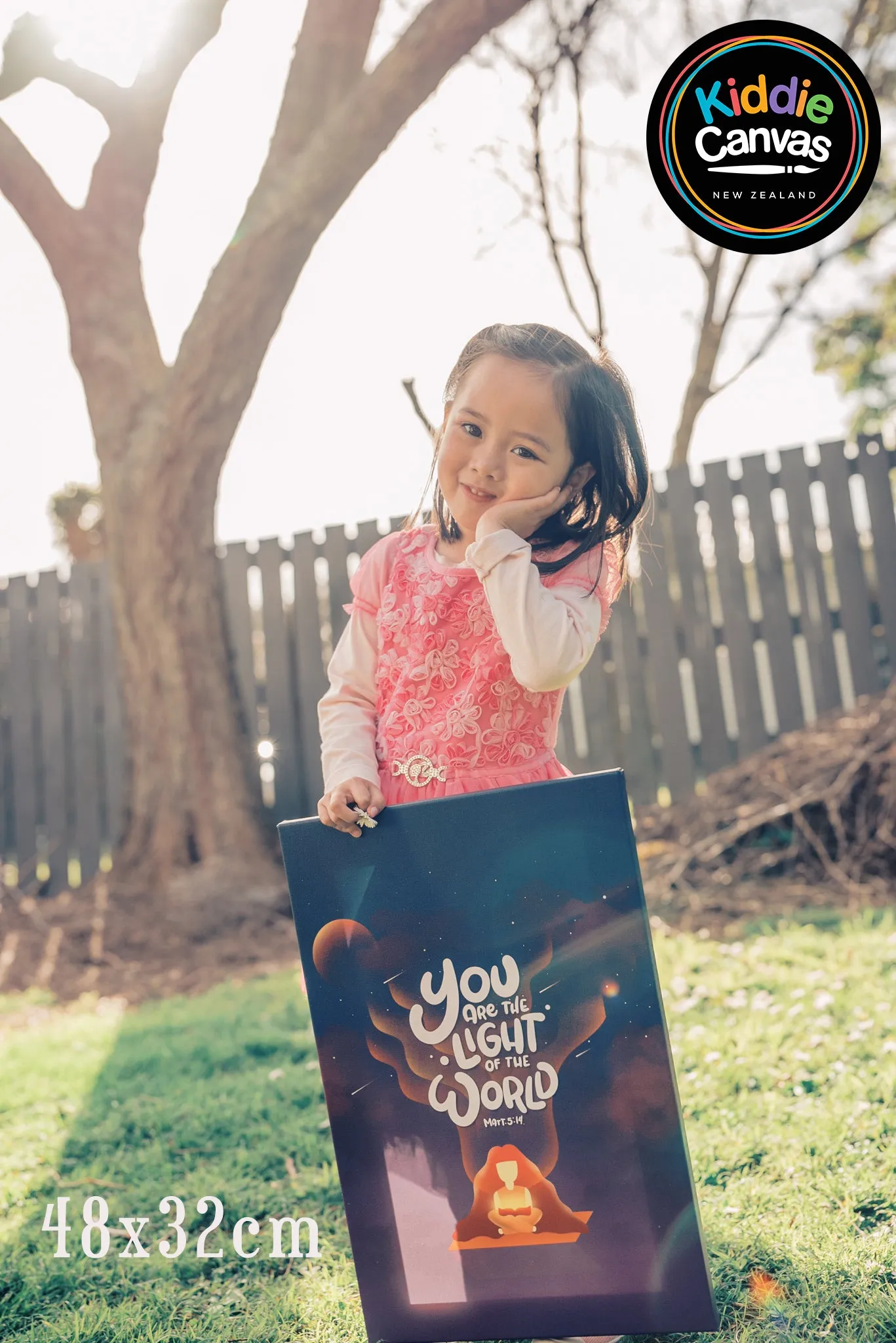 36. You Are The Light Of The World (Matt 5:14) artwork - KIDS CANVAS - by Nynja