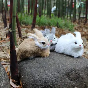 3Pack Easter Bunny Toy Realistic Plush Rabbits Lifelike Animal Soft Rabbit Toy Plush Pet Stuffed Bunny Rabbit Cute Stuffed Animals Birthday Gift