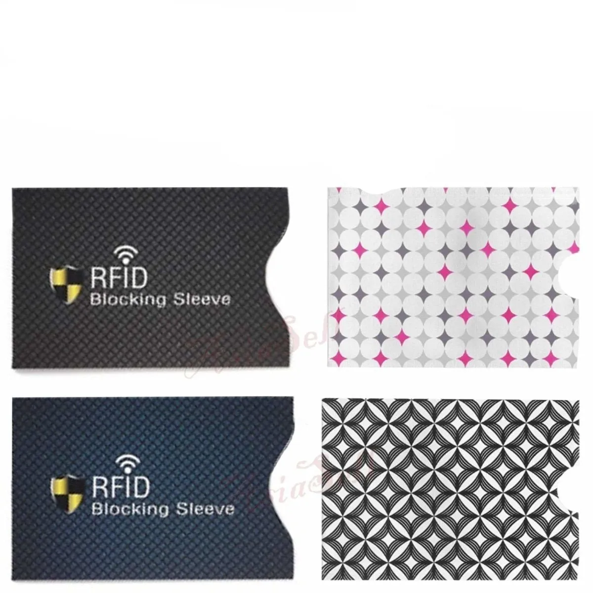 3pcs RFID Credit Card Cover Protector Anti Theft Blocking Sleeve Aluminium