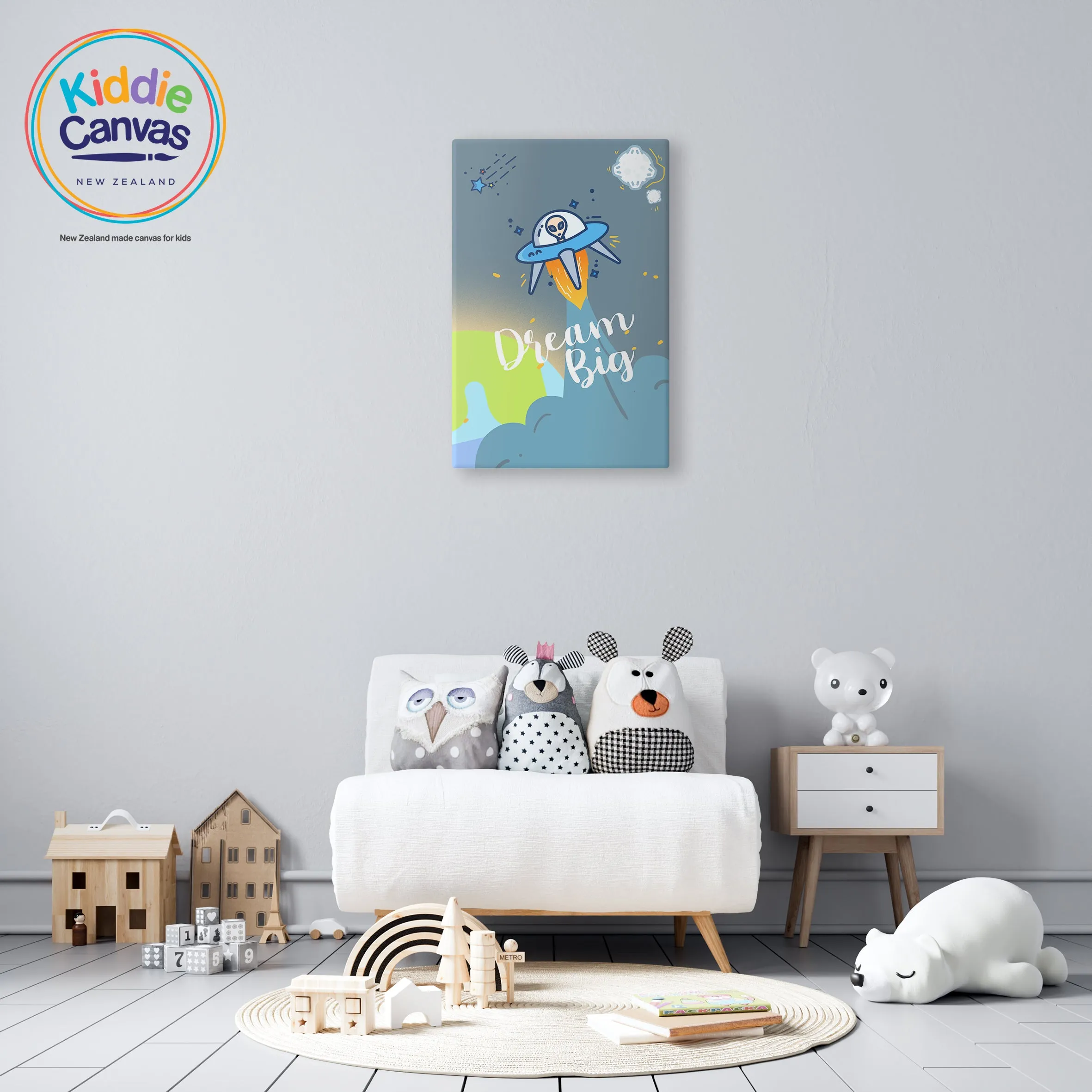 52. Alien artwork - KIDS CANVAS - by Arts of Hero