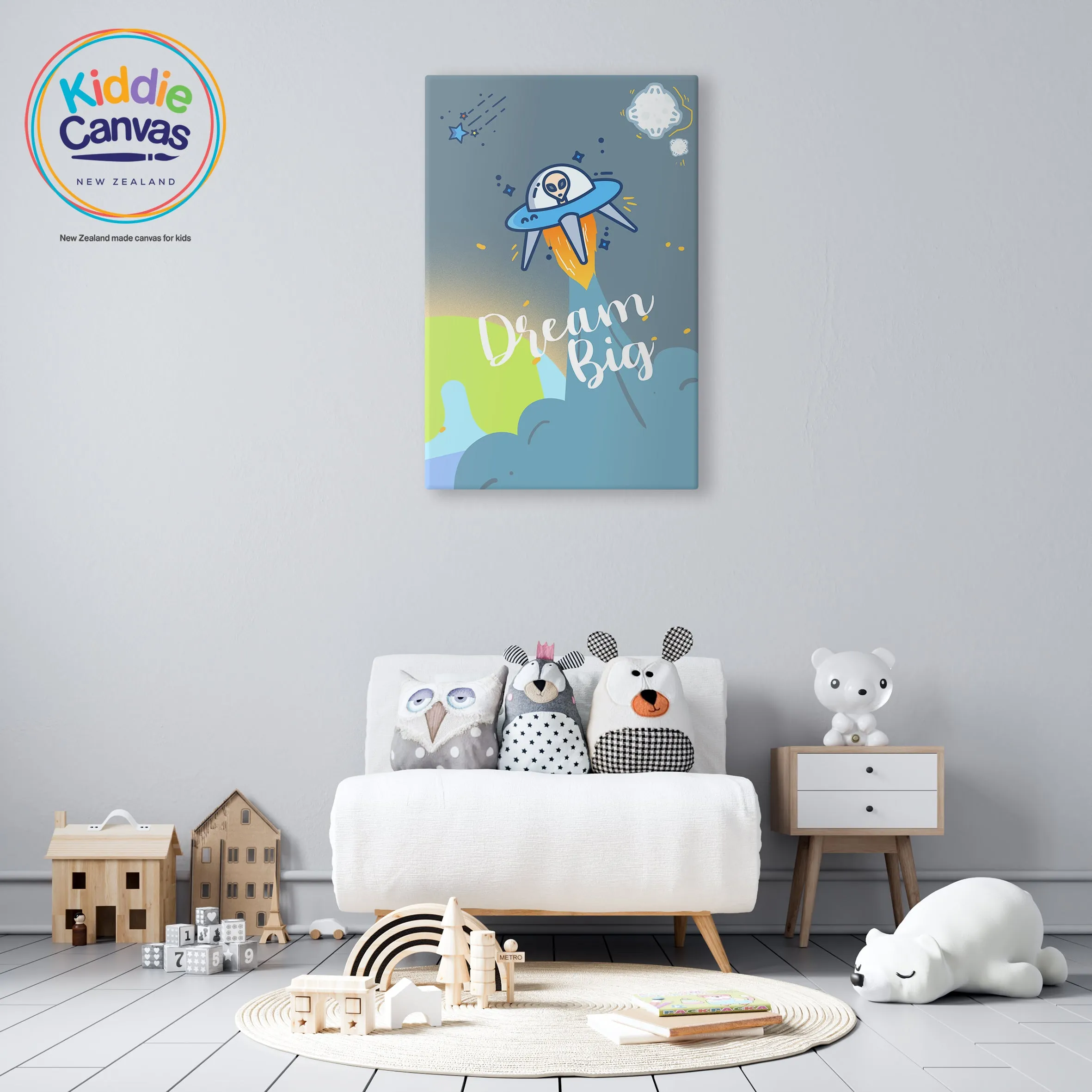 52. Alien artwork - KIDS CANVAS - by Arts of Hero
