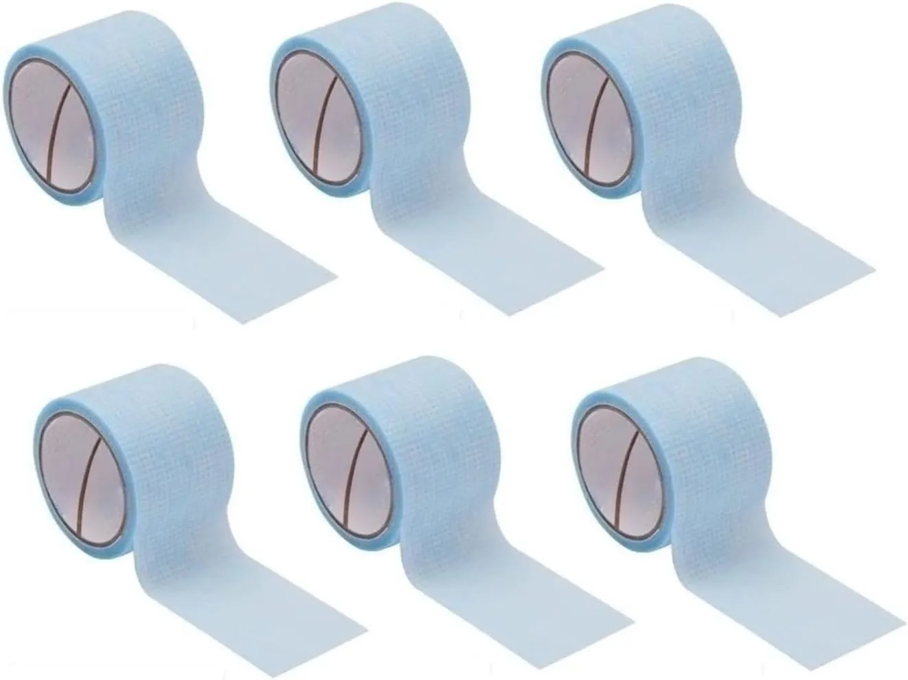 6 Rolls of Removal Silicone Tape 2" x 1.5 Yds Waterproof Sensitive Skin Hypoallergenic Skin-Friendly Silicone Tape