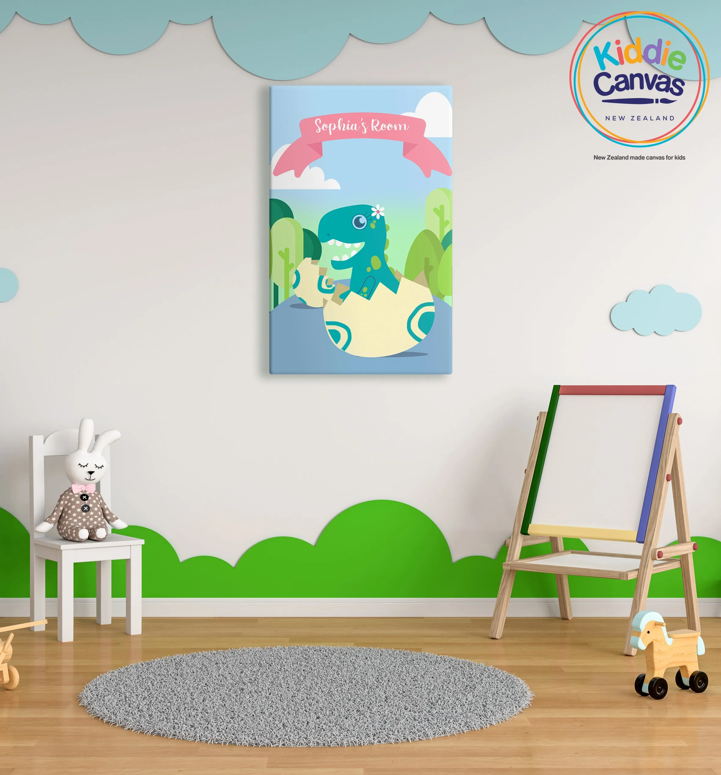 60. Dino Egg artwork - KIDS CANVAS - by Arts of Hero