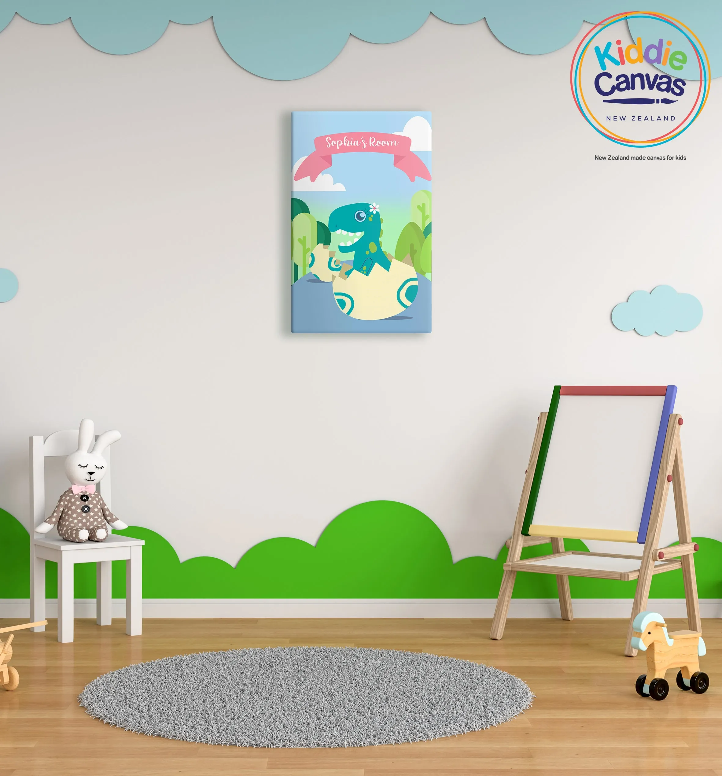 60. Dino Egg artwork - KIDS CANVAS - by Arts of Hero