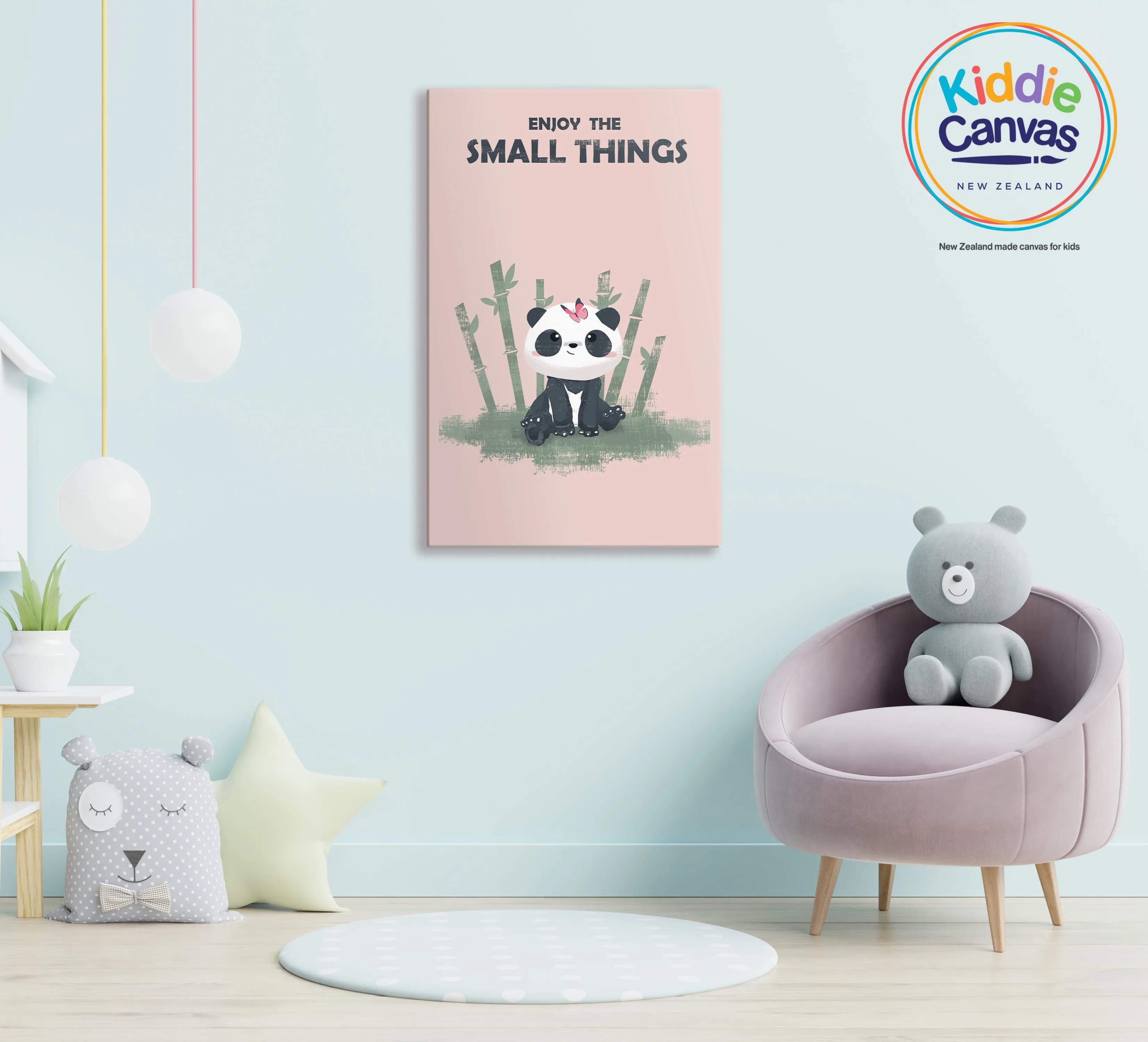 66. Panda artwork - KIDS CANVAS - by Arts of Hero