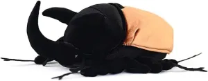 9'' Lifelike Beetle Plush Toy Realistic Hercules Beetle Stuffed Animal Soft Stuffed Insect Dynastes Hercules Plushie Pillow Doll Toys Kids Gifts