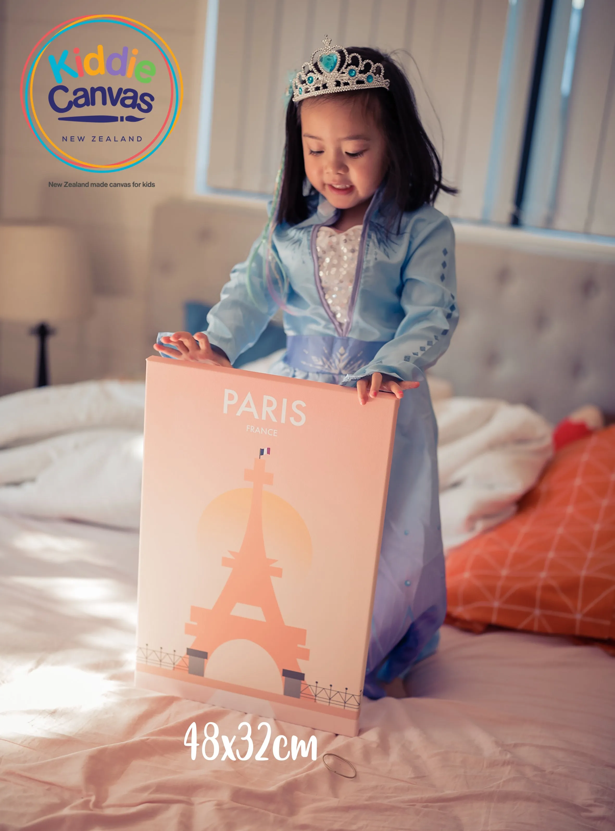 9. Paris artwork - KIDS CANVAS - by nynja