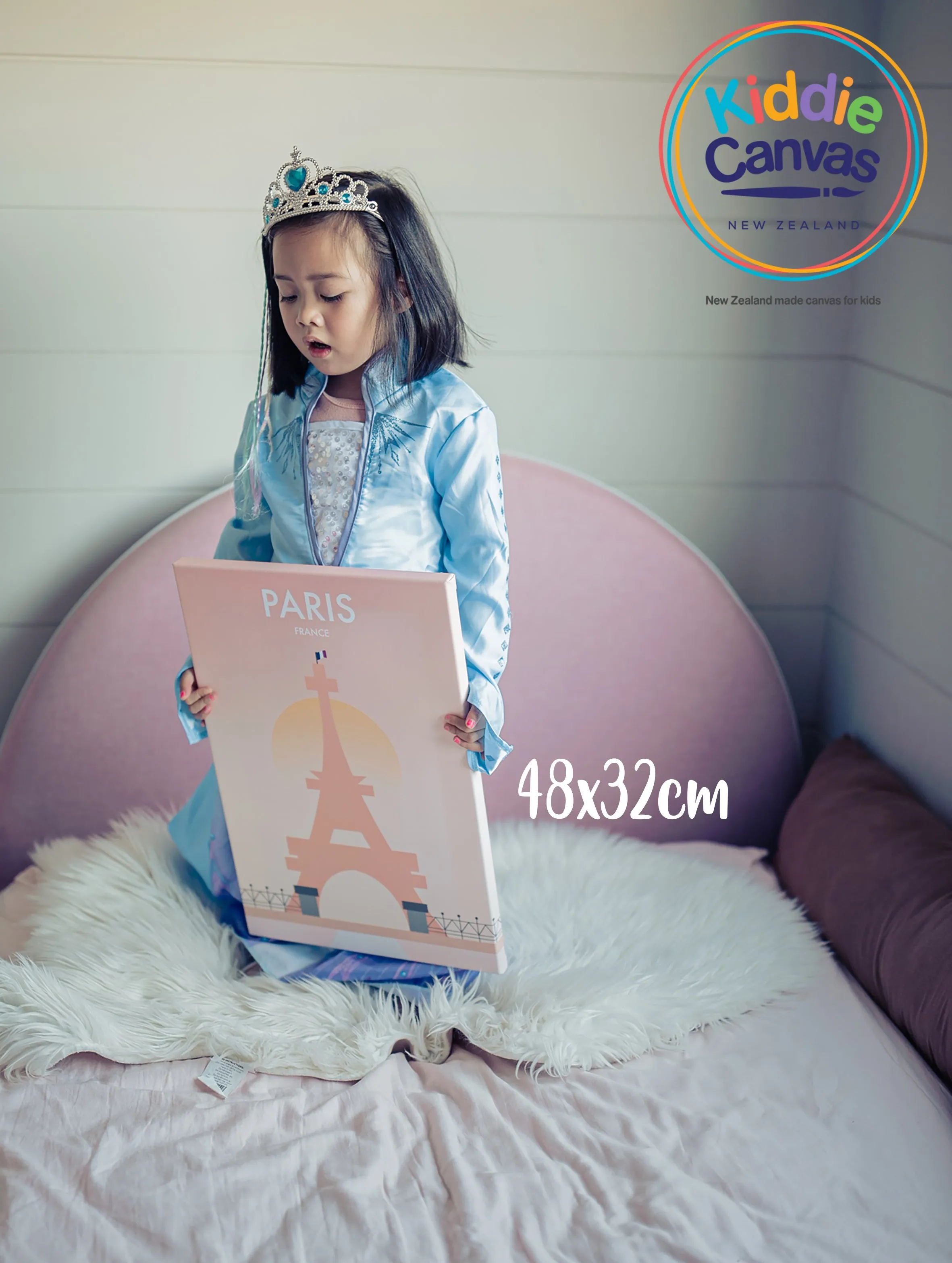 9. Paris artwork - KIDS CANVAS - by nynja