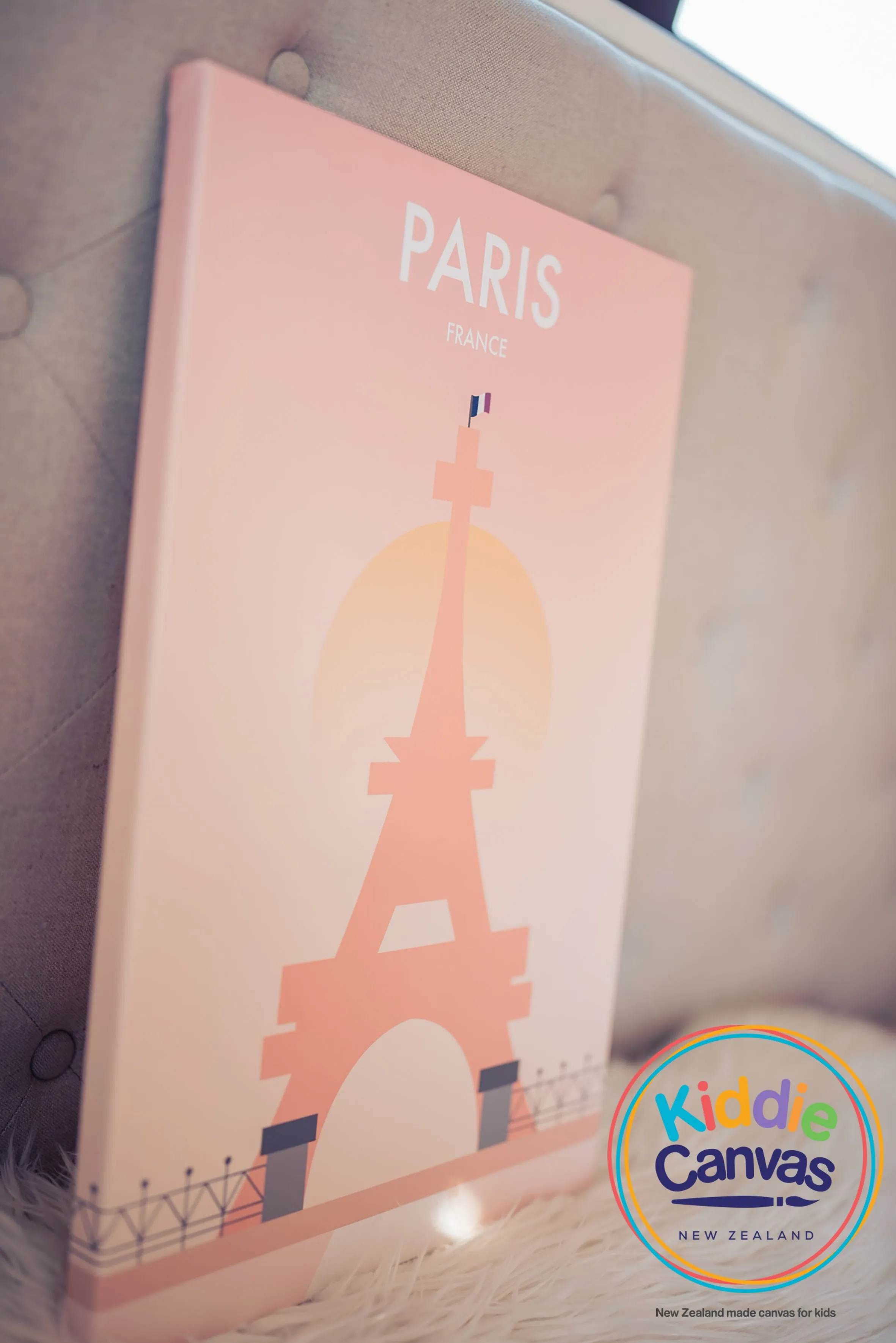 9. Paris artwork - KIDS CANVAS - by nynja
