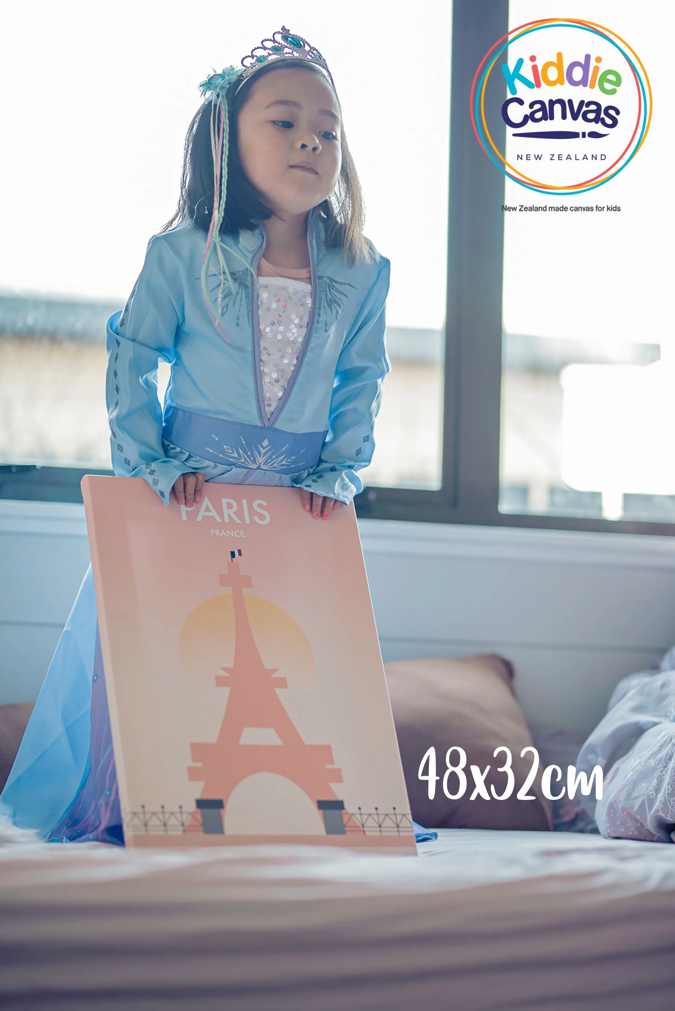 9. Paris artwork - KIDS CANVAS - by nynja