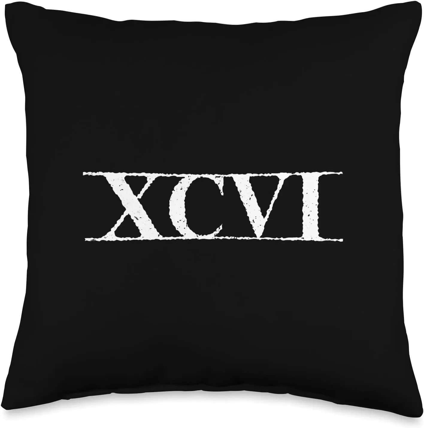 96 XCVI ~ with Lines Throw Pillow