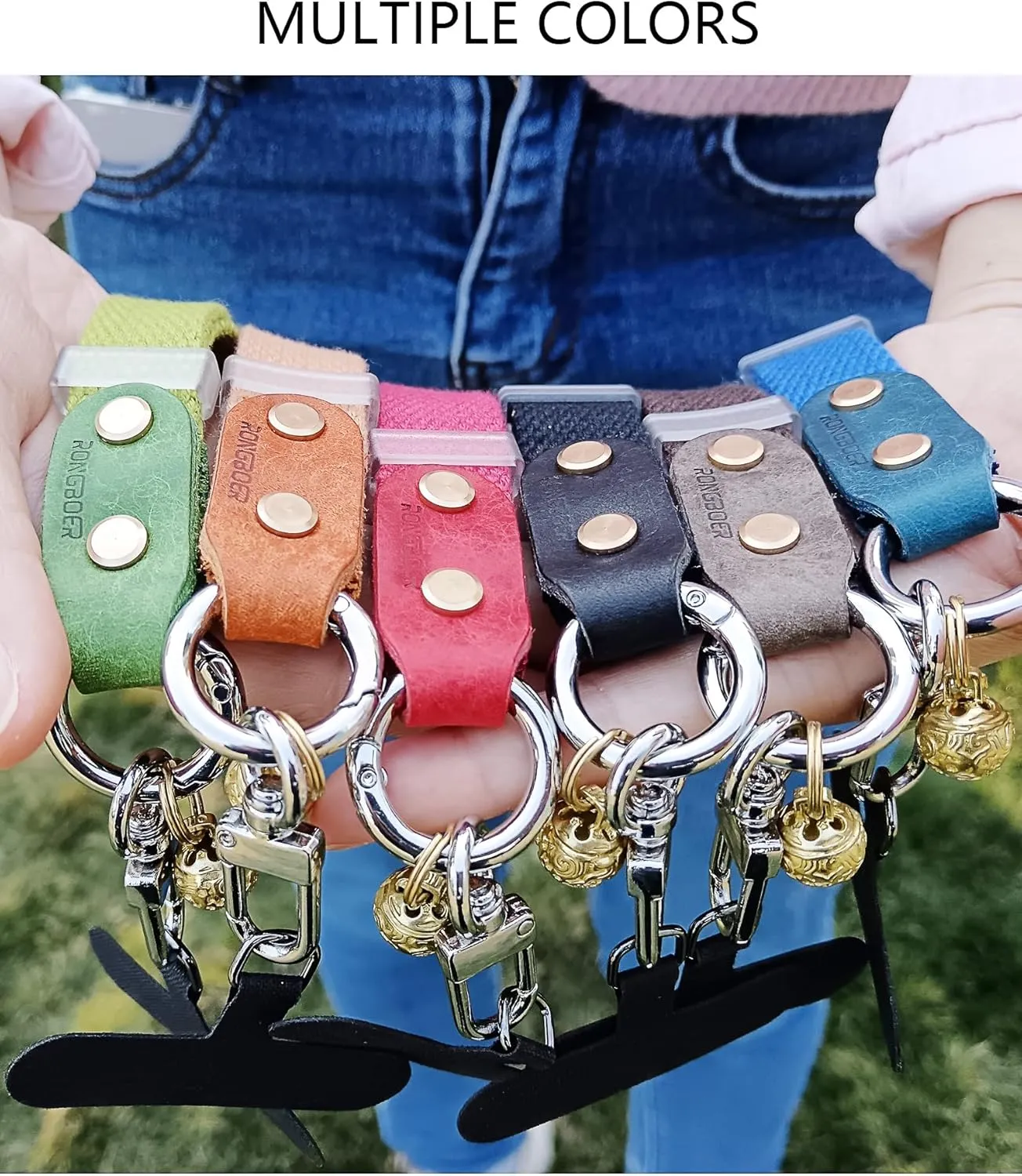 Adjustable Phone Wrist Strap,Thick Leather & Wide Strap Lanyard for Smartphones,Modern Style with Retro Accents,R12