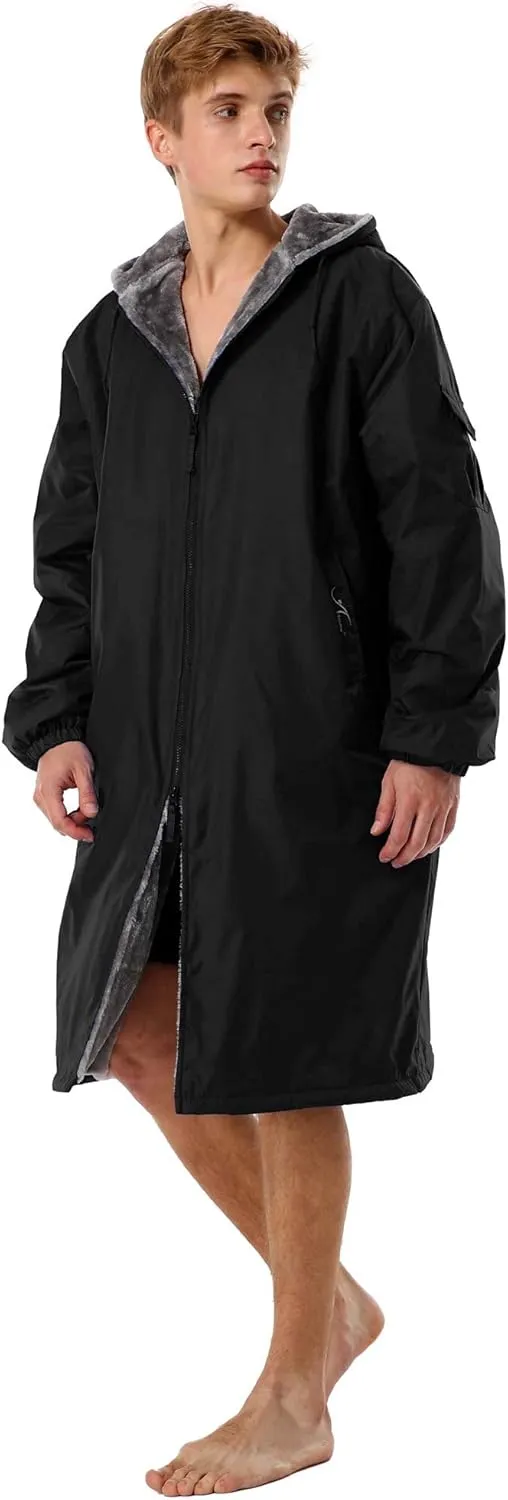 Adoretex Unisex Adult & Youth Faux Fur Lining Swim Parka