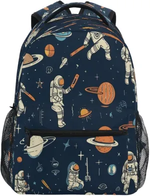 ALAZA Astronaut Space Galaxy Nebula Backpack Daypack College School Travel Shoulder Bag