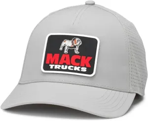 AMERICAN NEEDLE Mack Trucks Officially Licensed Super Tech Valin Trucker Apparel Adjustable Baseball Hat, Pewter (23004A-MACKT-PEWT)