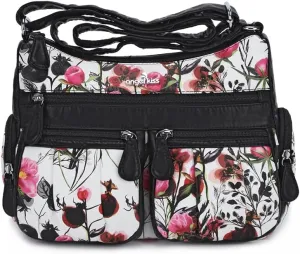 Angelkiss Crossbody Bags for Women, Ladies Shoulder Handbags and Purses Medium Faux Leather Pocketbooks