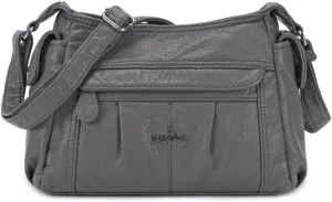 Angelkiss Crossbody Bags for Women, Ladies Shoulder Handbags and Purses Medium Faux Leather Pocketbooks