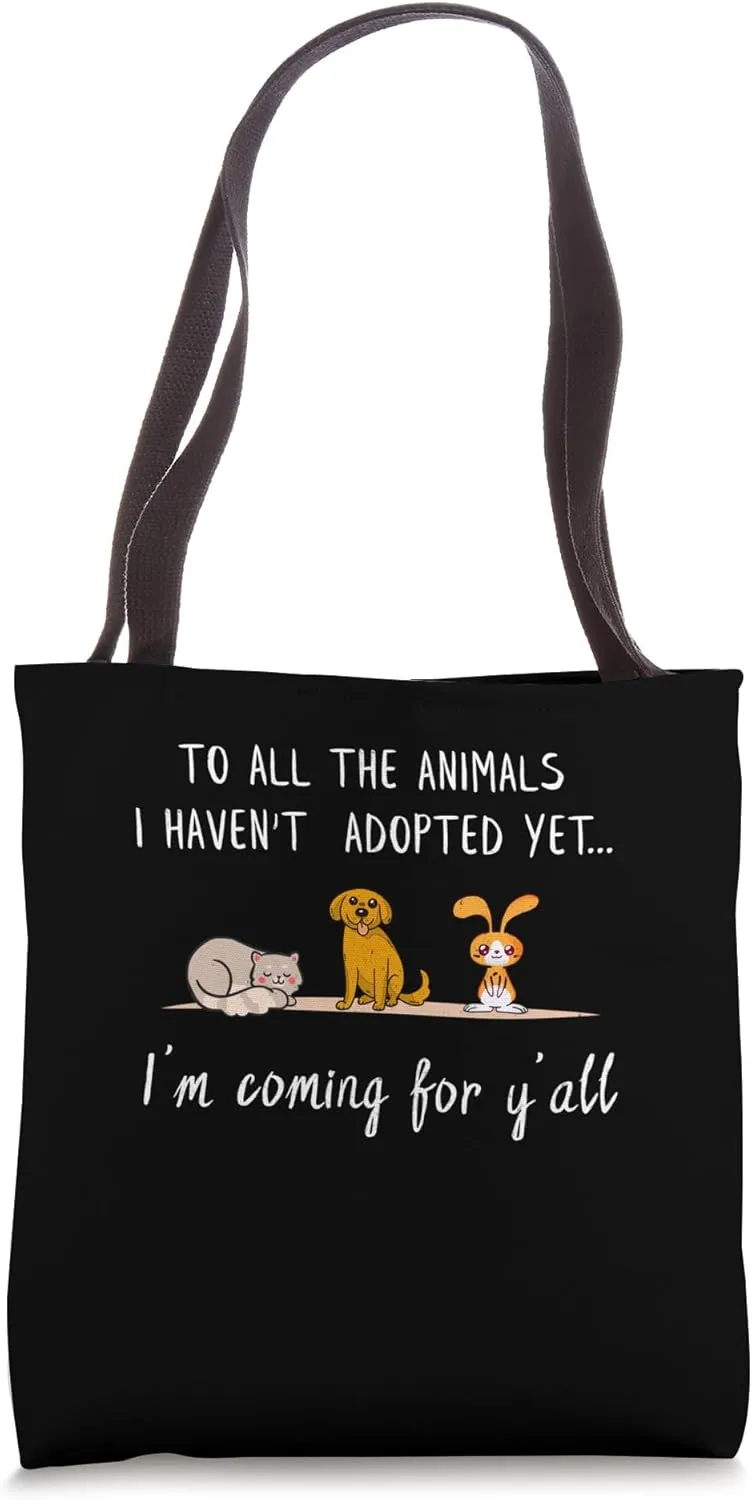 Animal Adoption - Sweet Animal Rescue Adopt Tote Bag