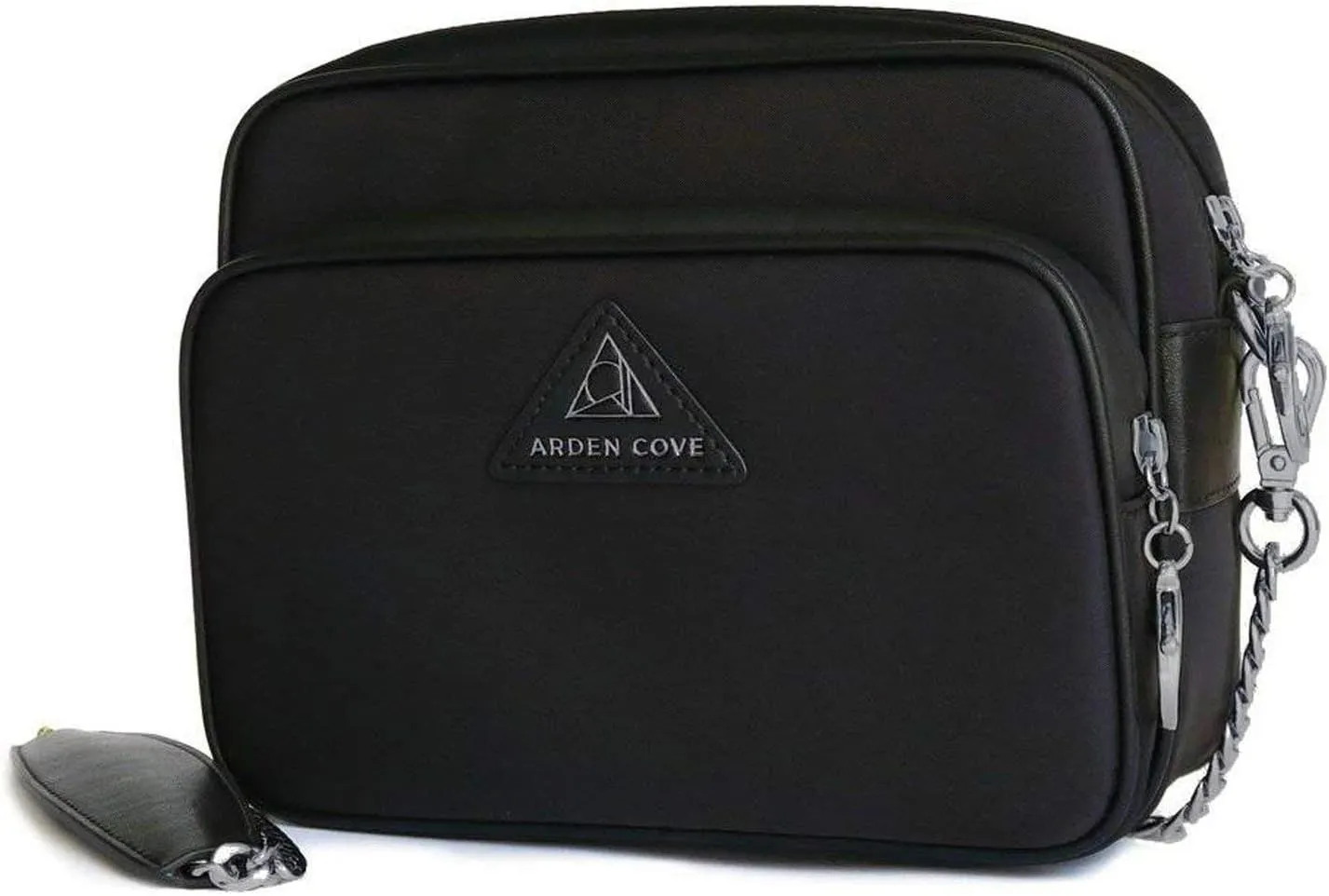Arden Cove Full Anti-Theft Waterproof Cross-Body Bag with Slash-resistant Chain Strap w/Classic Hardware