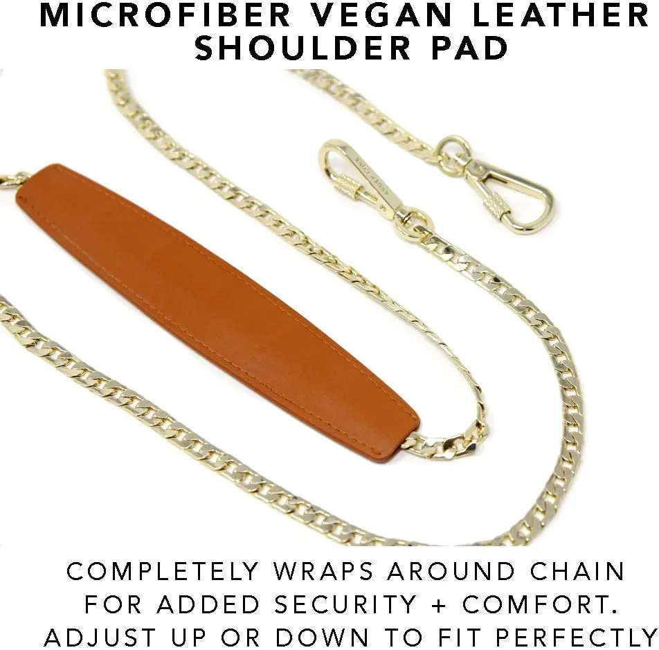 Arden Cove Full Anti-Theft Waterproof Cross-Body Bag with Slash-resistant Chain Strap w/Classic Hardware