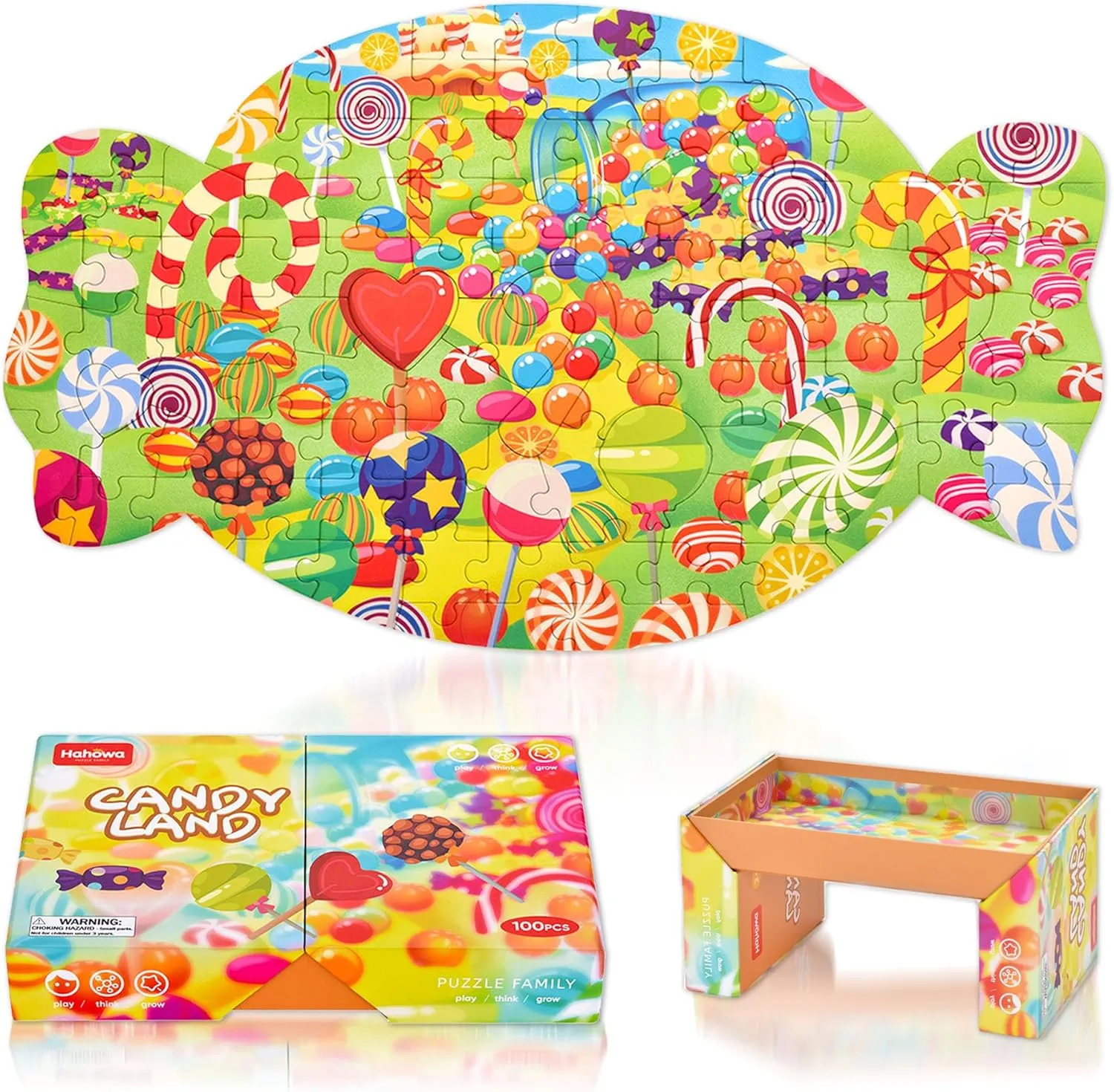 Aroloxta Floor Puzzles for Kids Ages 4-8, Puzzle for Toddler 5-8, 100 Pieces Learning Preschool Jigsaw Puzzles Educational Intellectual Puzzle Toys for Boys and Girls