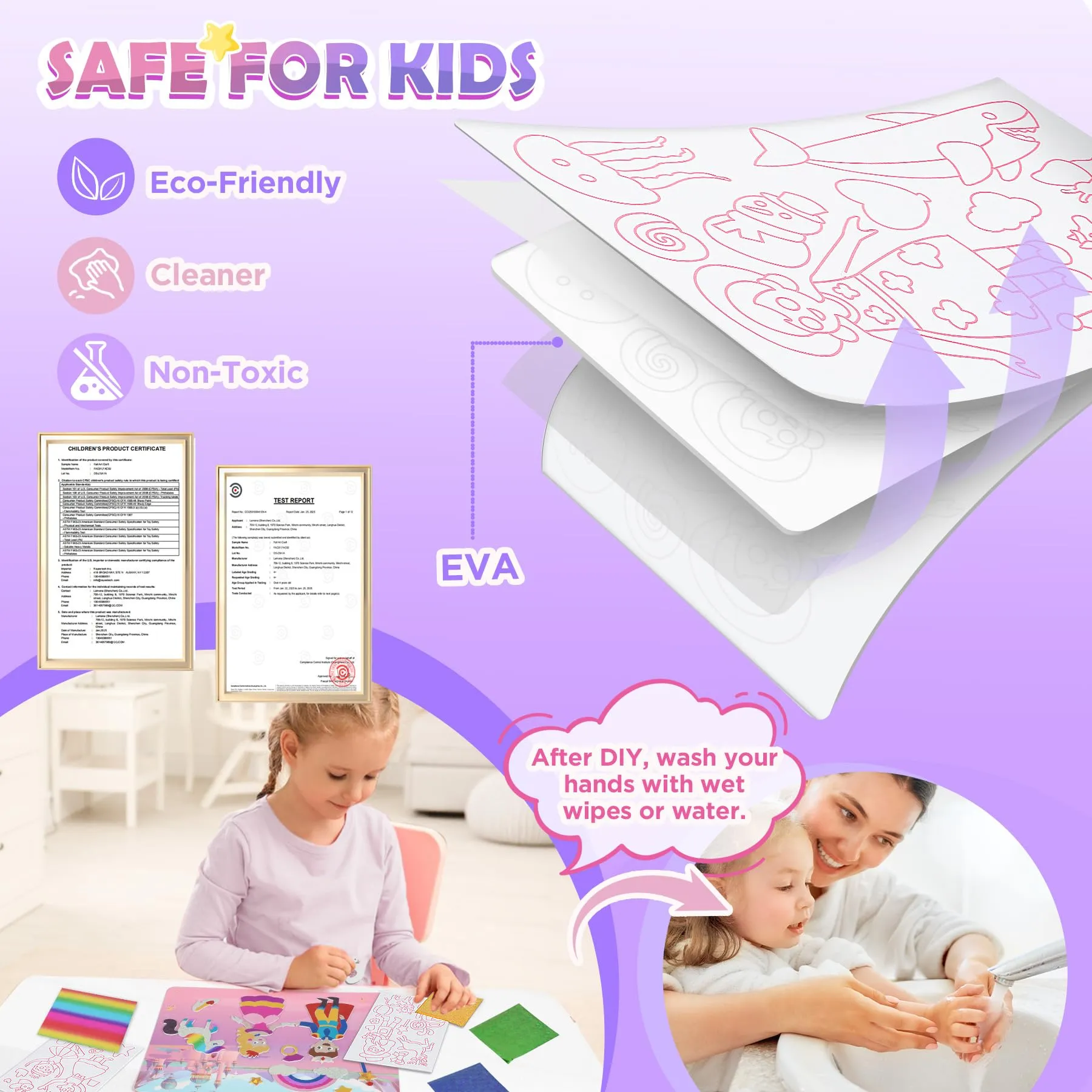 Arts and Crafts for Kids Ages 4-8, Art Craft Supplies Kits, DIY Creative Travel Toys Activity, Princess & Prince & Castle & Girl, Coloring Sticker Books, Easter Basket Stuffers, Gifts for Girls